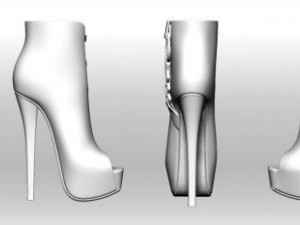 40 mesh boot 1non rigged Modelo 3D