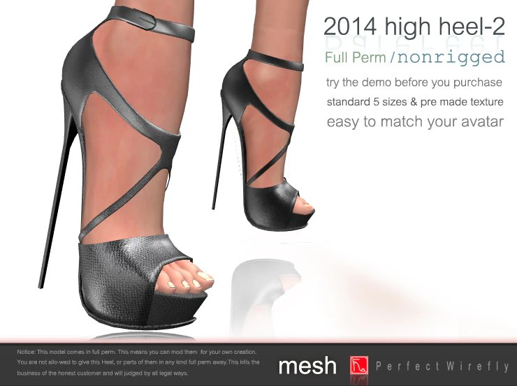 high heel 20142 3D Model .c4d .max .obj .3ds .fbx .stl .blend 