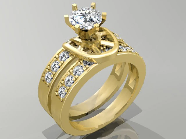 gold ring 006 3D Print Model .c4d .max .obj .3ds .fbx .stl .blend