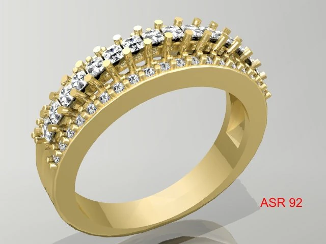 gold ring 006 3D Print Model .c4d .max .obj .3ds .fbx .stl .blend
