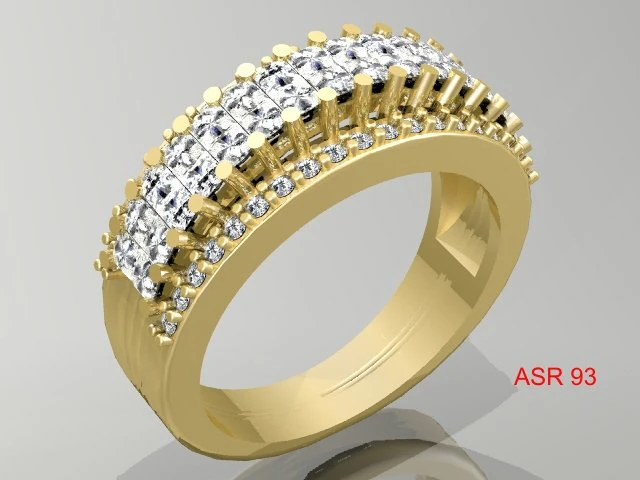 gold ring 006 3D Print Model .c4d .max .obj .3ds .fbx .stl .blend