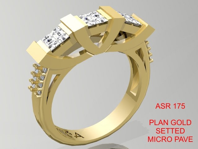 gold ring Model Cetak 3D .c4d .max .obj .3ds .fbx .stl .blend 