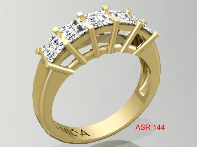gold ring 3D Print Model .c4d .max .obj .3ds .fbx .stl .blend 