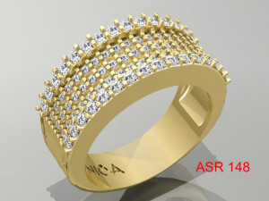 gold ring Modelo de Impressão 3D