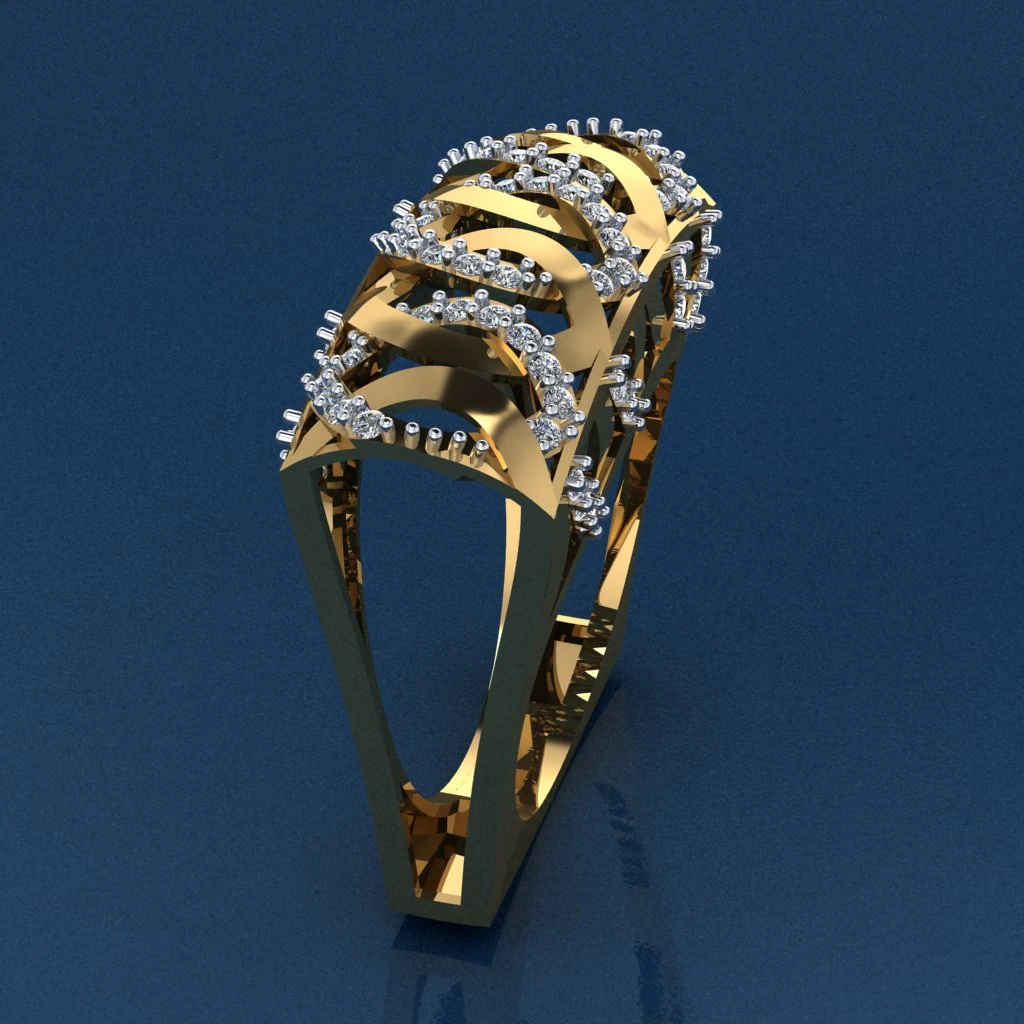 gold ring 3D Print Model .c4d .max .obj .3ds .fbx .stl .blend 