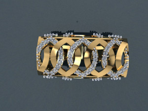 gold ring Model do druku 3D