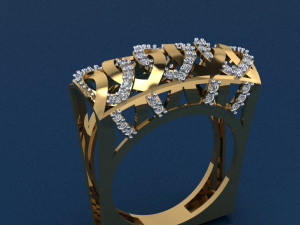 gold ring Model do druku 3D