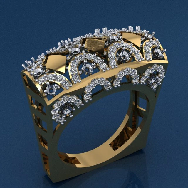 Goldring 3D Druckmodell .c4d .max .obj .3ds .fbx .stl .blend 