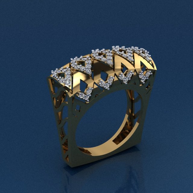 gold ring 3D 프린트 모델 .c4d .max .obj .3ds .fbx .stl .blend 