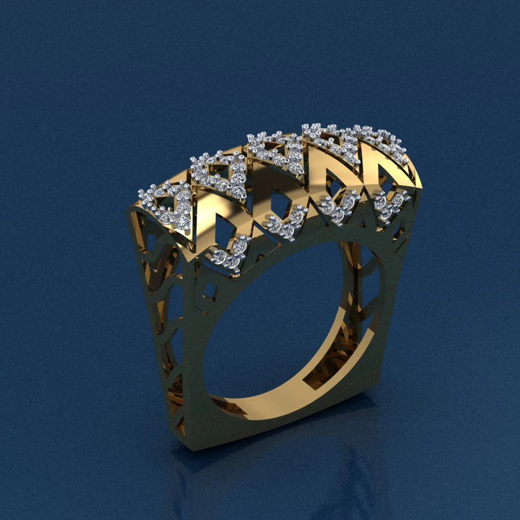 gold ring 3D Print Model .c4d .max .obj .3ds .fbx .stl .blend 