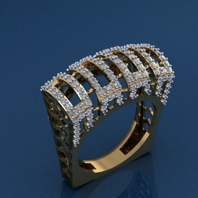 gold ring Modello di stampa 3D .c4d .max .obj .3ds .fbx .stl .blend 
