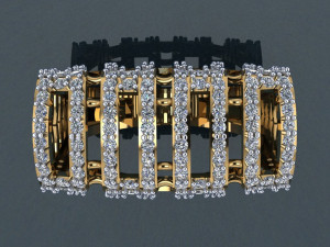 gold ring Modello di stampa 3D