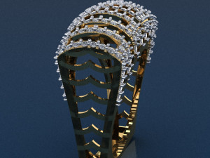 gold ring Modello di stampa 3D
