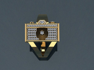 gold ring Modèles 3D en vedette