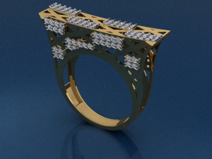 gold ring Modèles 3D en vedette