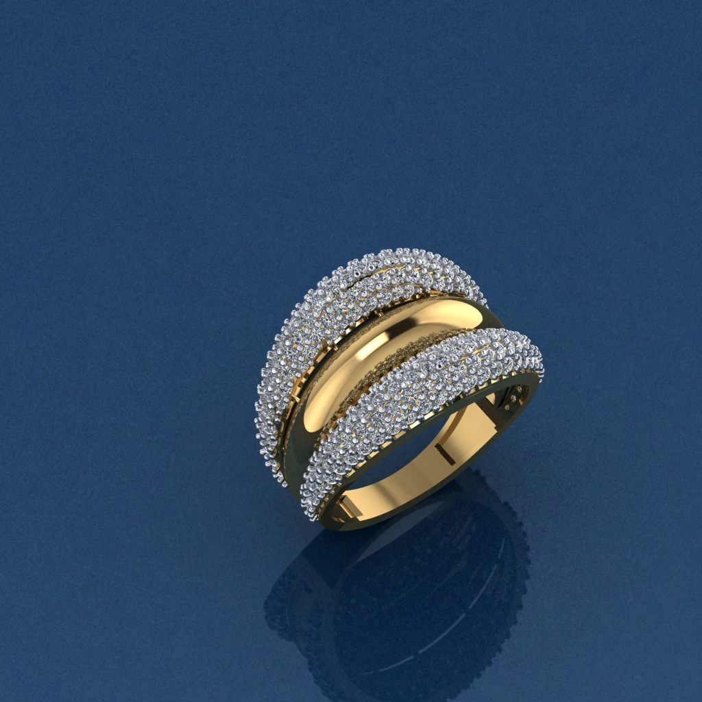 gold ring 3D Print Model .c4d .max .obj .3ds .fbx .stl .blend 