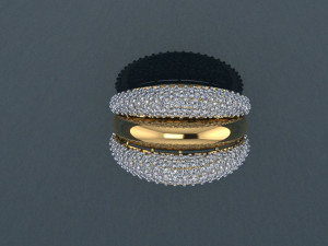 gold ring Model Cetak 3D