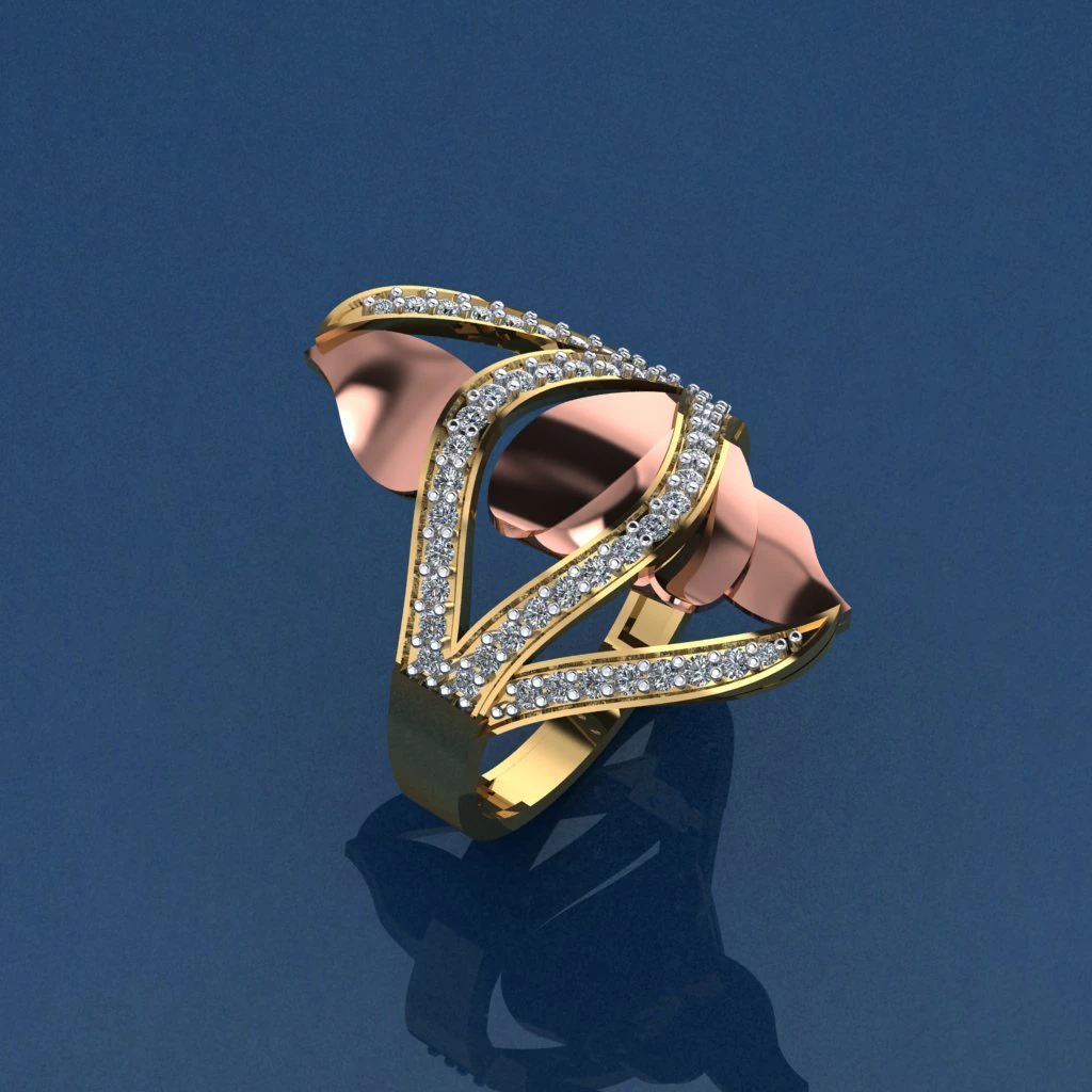 gold ring 3D Print Model .c4d .max .obj .3ds .fbx .stl .blend 