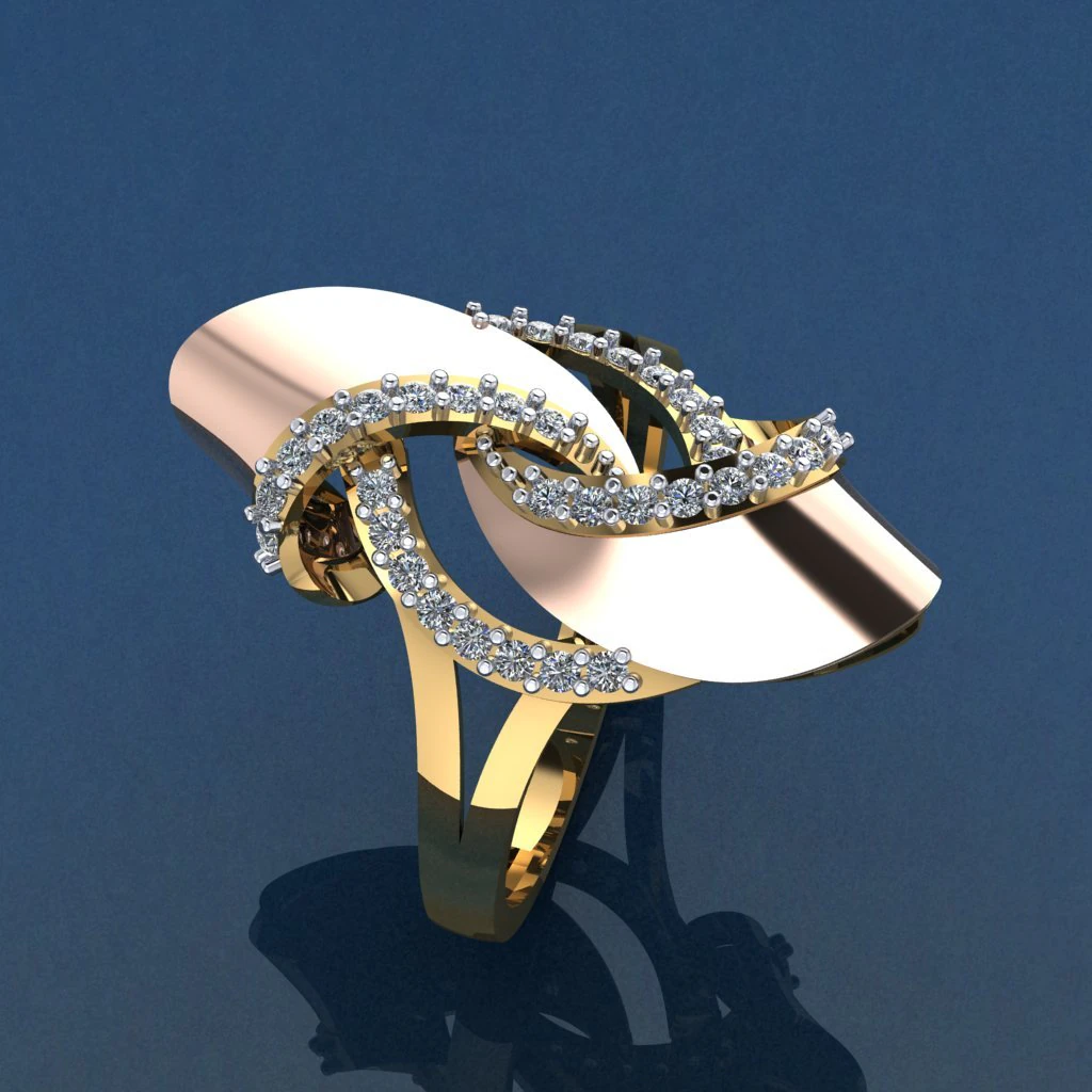 gold ring 3D Print Model .c4d .max .obj .3ds .fbx .stl .blend