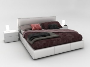 bed modern Model 3D