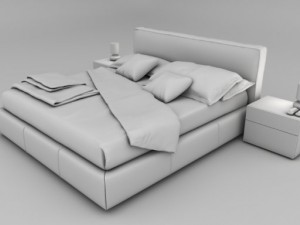 bed modern Model 3D