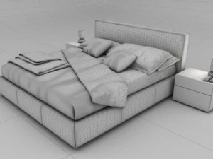 bed modern 3D Model