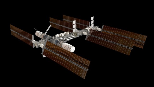 space station Modèle 3D .c4d .max .obj .3ds .fbx .stl .blend 