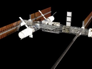 space station Modèle 3D