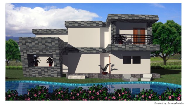 house 3D 모델 .c4d .max .obj .3ds .fbx .stl .blend 