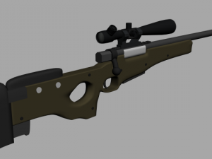 awm sniper rifle 3D Модель