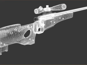 awm sniper rifle 3D Model