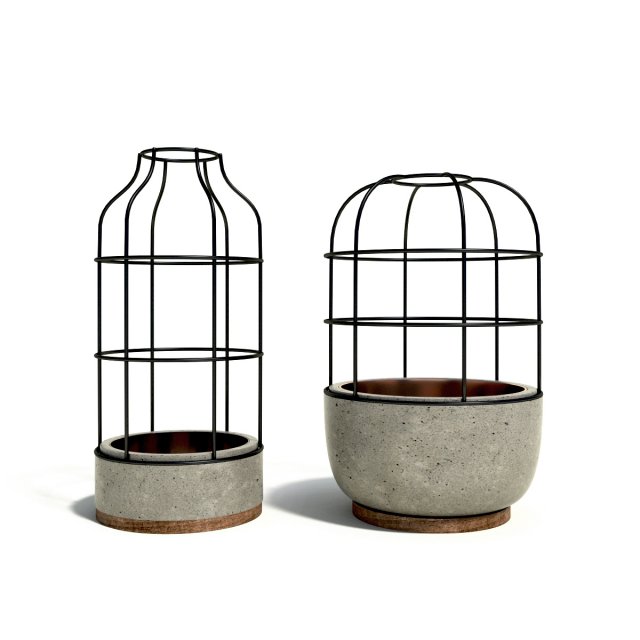 v4 concete vases 3D 모델 .c4d .max .obj .3ds .fbx .stl .blend 