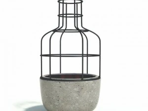 v4 concete vases 3D Model