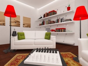 living room Modelo 3D