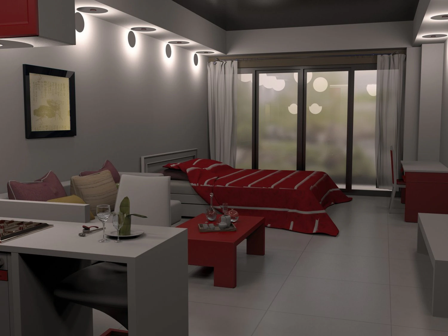 small appartment 3D Model .c4d .max .obj .3ds .fbx .stl .blend 