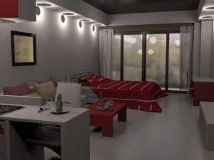 작은 아파트 3D 모델