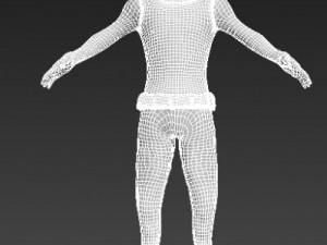 grandfather with cloth 3D Model