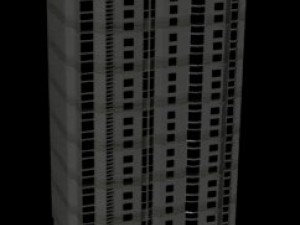 high building 3D 모델