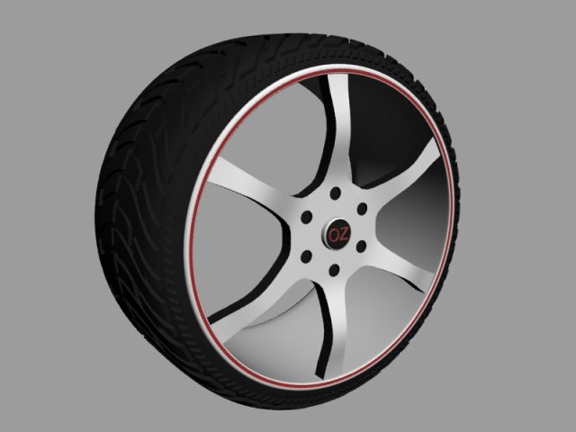 wheel oz 3D Model .c4d .max .obj .3ds .fbx .stl .blend