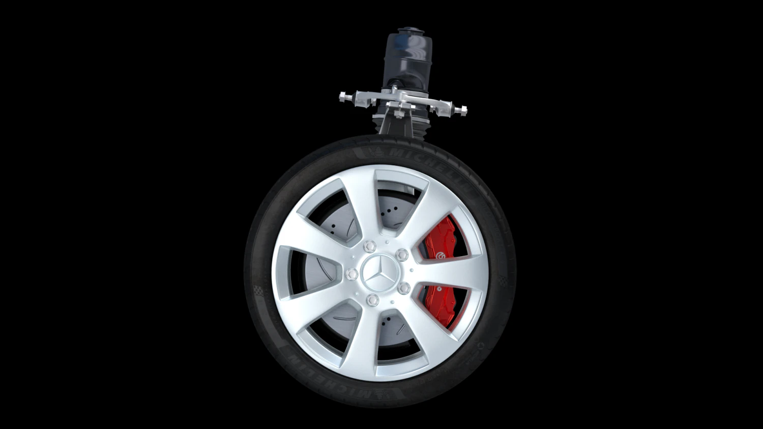 car wheel mercedes 3D Model .c4d .max .obj .3ds .fbx .stl .blend