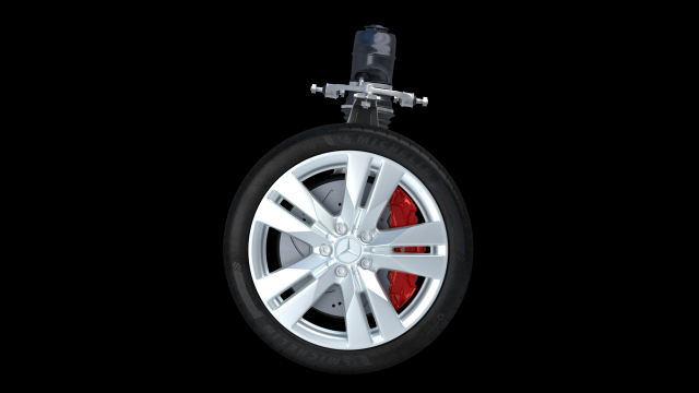 car wheel mercedes 3D Model .c4d .max .obj .3ds .fbx .stl .blend