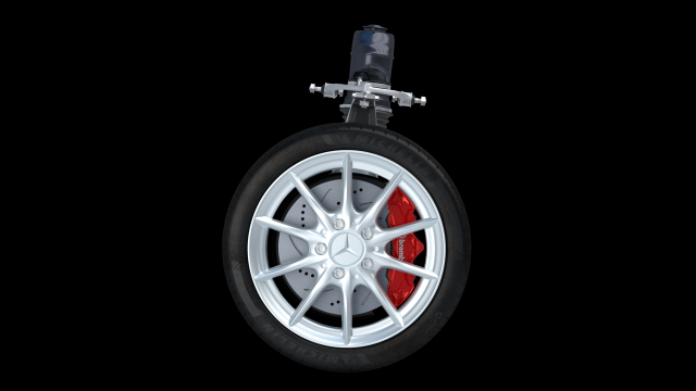 car wheel mercedes 3D Model .c4d .max .obj .3ds .fbx .stl .blend 