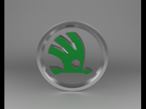 Skoda Logo - 3D Model by 3d_logoman