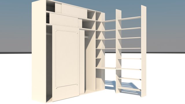cupboard cabinet 3D-Modell .c4d .max .obj .3ds .fbx .stl .blend 
