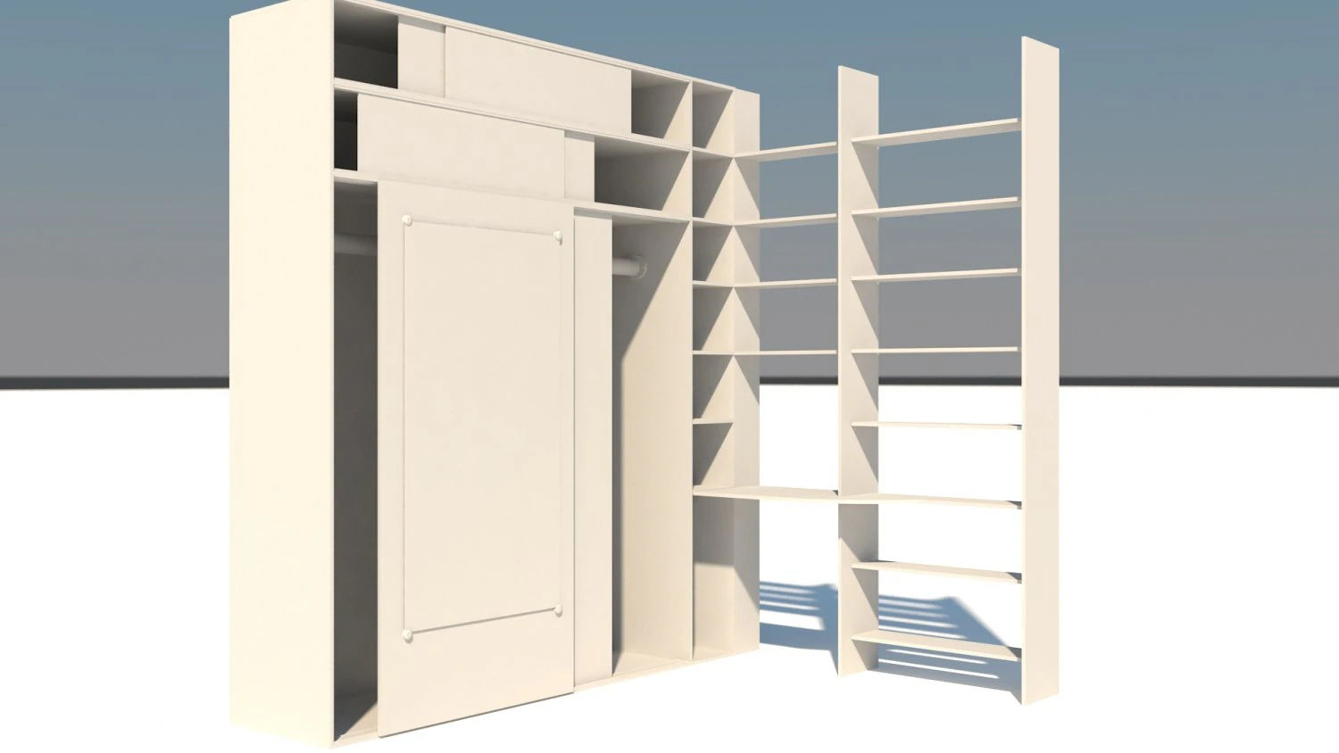 cupboard cabinet 3D Model .c4d .max .obj .3ds .fbx .stl .blend 
