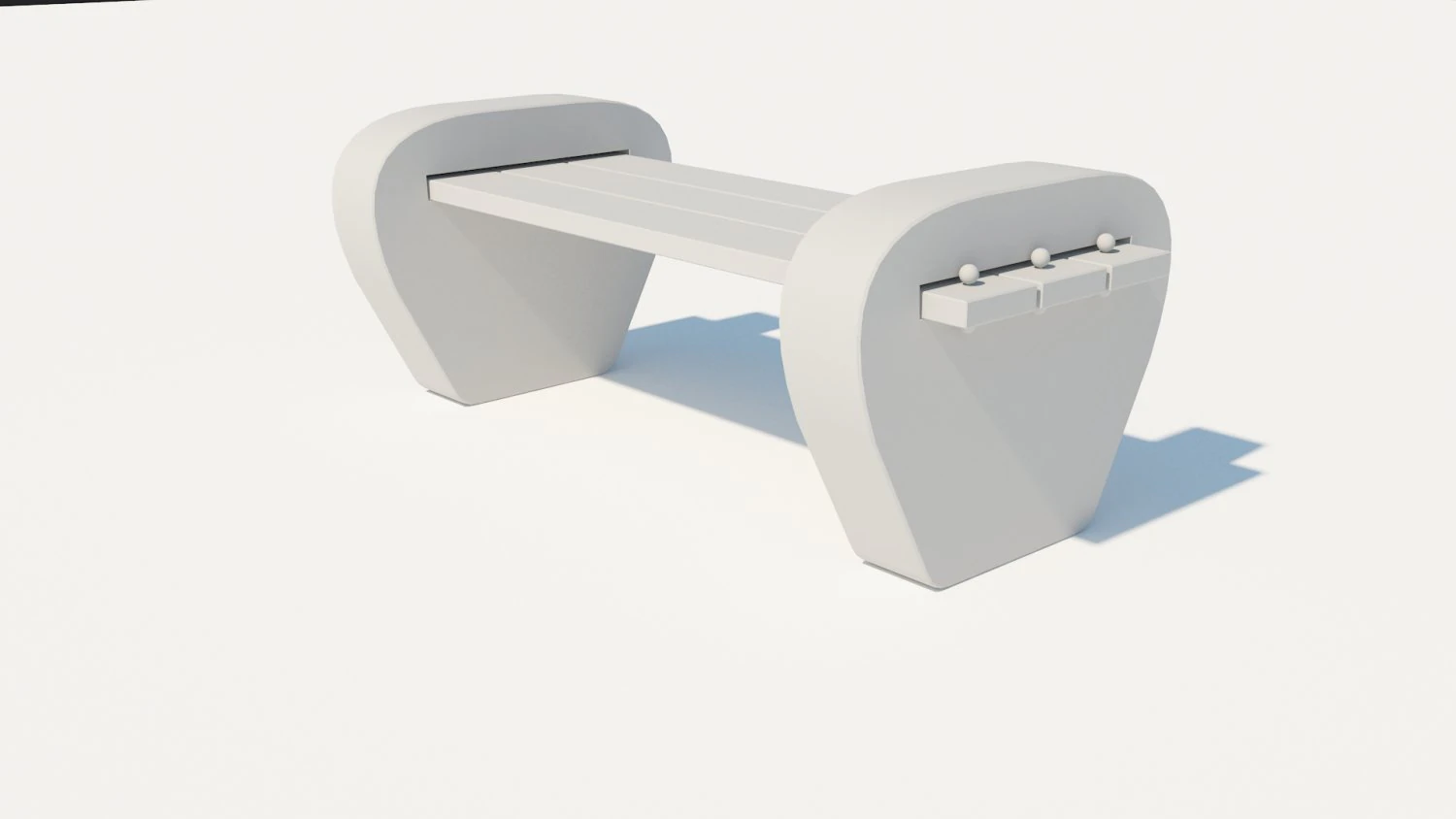 bench 3D Model .c4d .max .obj .3ds .fbx .stl .blend