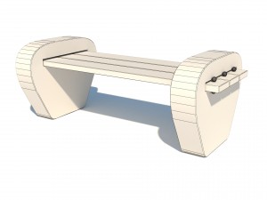 bench Modèle 3D