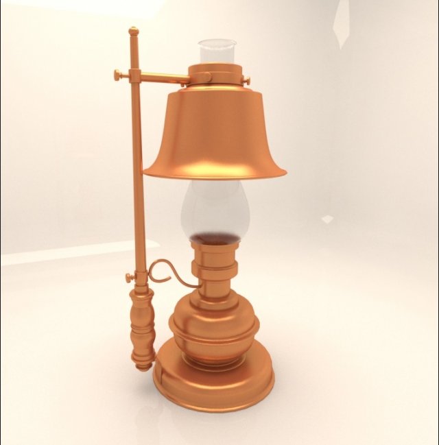 table lamp 002 3D Model .c4d .max .obj .3ds .fbx .stl .blend 