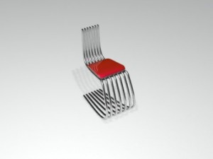chair wicker 3D Модель