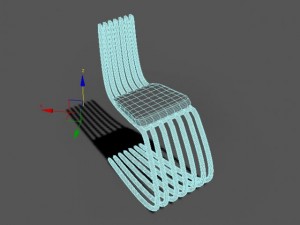 chair wicker 3D Модель